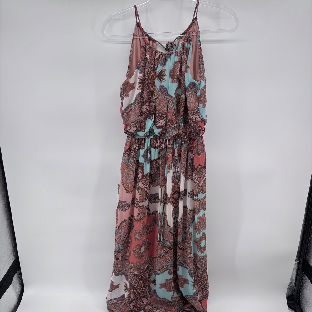 Sweet Storm‎ Maxi Dress Medium Paisley Sleeveless Boho Casual Summer